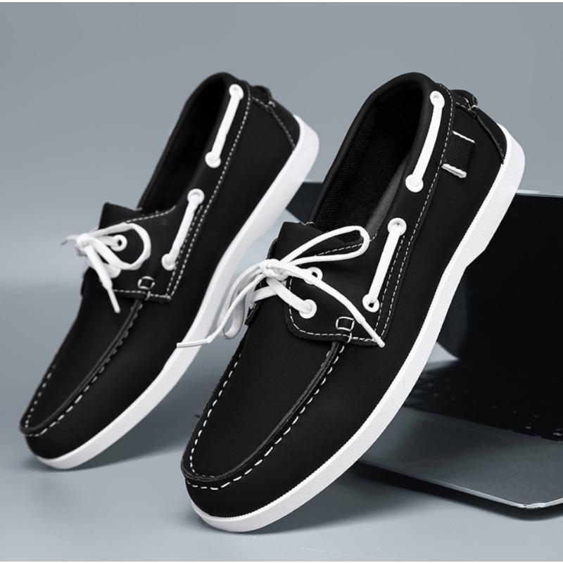 Fashion New Leather Dress Boat Shoes for Man Stylish Business Male Loafers Brand Slip on Casual Flats Moccasins Breathable Formal Shoes