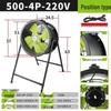 Low Noise Floor-Mounted SF Axial Flow Fan, 220V Cooling, 380V Industrial Ventilation, Strong Pipeline Exhaust Fan