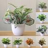 Artificial Plants Flower Potted Ornament Foliage Plant Home Office Decor DIY
