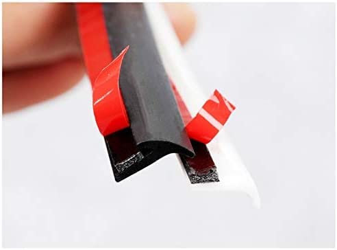 LDXXix Universal Car Rubber Seal Strip Slant T Type Auto Seal Rubber Weatherstrip Edge Trim Black Front Bumper - 3Meterblack