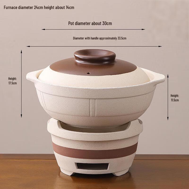 Wutuo Traditional Commercial Charcoal Hot Pot Set