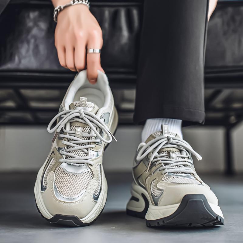 Ny Mote Herre Fire Sesonger Komfortable Sko Studenter Mannlige Gutter Trendende Myk Såle Pustende Fritids Løpesko