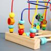 Math Puzzle Wooden Toys Wooden Beads Intelligence Building Blocks  Children Kids