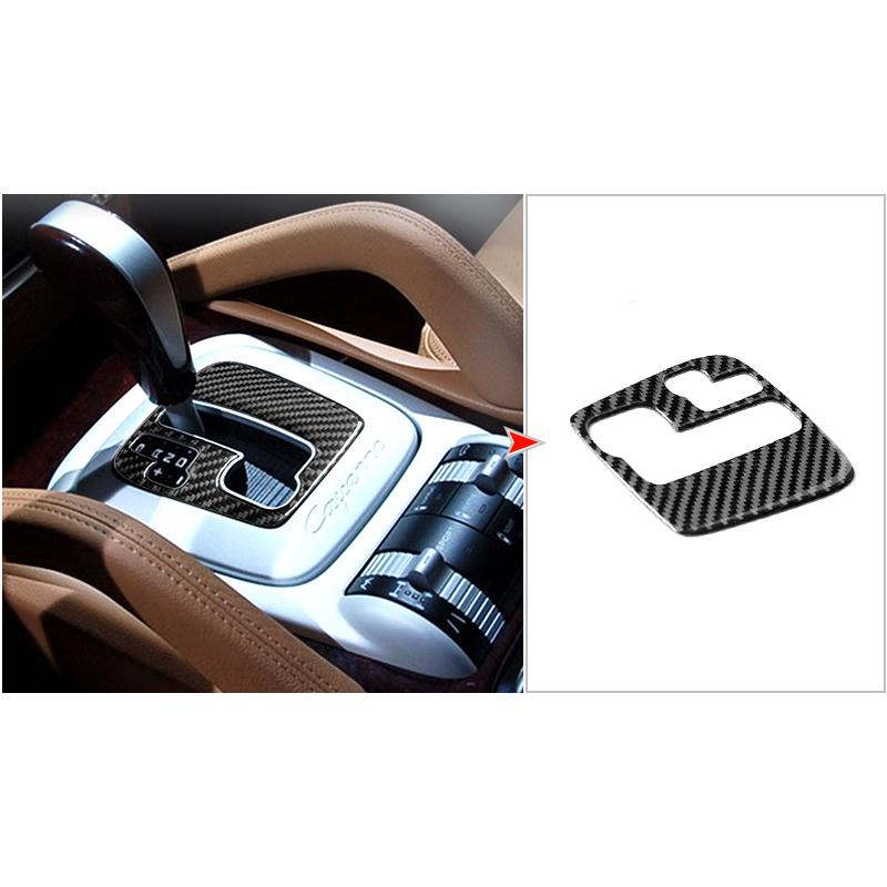 Car Gear Shift Water Cup Holder Panel Decoration Cover Trim Stickers For Porsche Cayenne Sport SUV 2003-2010 With Navigation