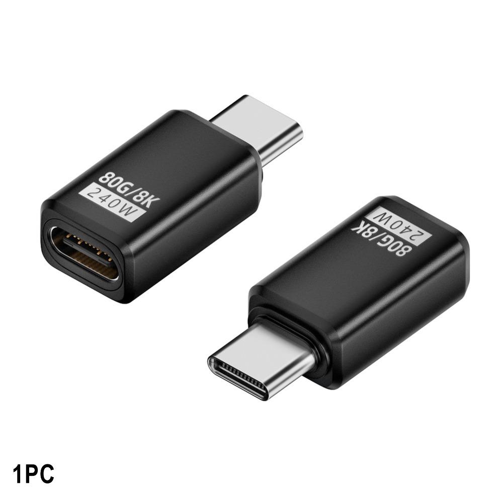240W Type-C Converter 80Gbps 8K 60HZ USB4 Adapter Data Transmission Male To Female USB-C Extension Connector Mobile Phone