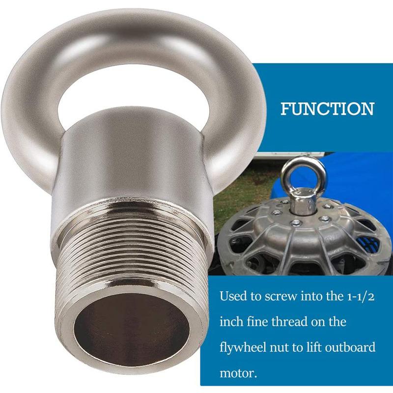 Lifting Ring Tool Replacement For MT0022 91-904551 Lifting Eye For Mercury Marine OMC with 1.5" X16 Threaded Flywheel