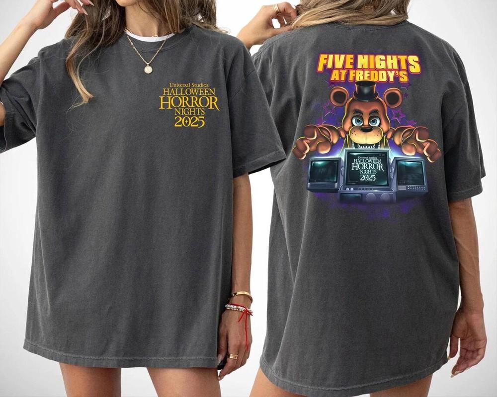 Halloween Horror Nights Five Nights At Freddy s T-Shirt, Universal Studios Shirt Unisex T-Shirt XXXXL