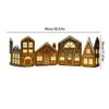 DIY Family Party Decoration Christmas Gingerbread House Cardboard Ornament Christmas Gingerbread House Luminous Decoration