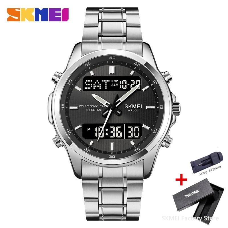 SKMEI 2049 Mens Sport Watch Light Waterproof Electronics Clock Countdown Timer Digital Men Wristwatches Relogio Masculino 1850