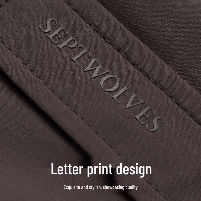 Septwolves Men's Textured Baseball Collar Jacket