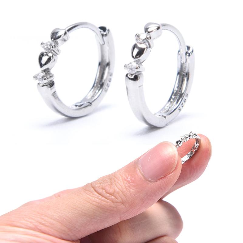 Love Heart Shape Weight Loss Earrings 925 Silver Earrings Fat Burning Jewelry