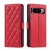 For Google Pixel 6a,Pixel 7,Pixel 7 Pro,Pixel 7a,Pixel 8,Pixel 8 Pro...PU Leather Diamond Checkered Pattern Wallet Handbag Case Cover