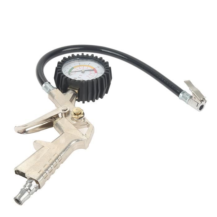 Compresseur Manomètre Gonfleur De Pression Air Pour Pneu Voiture Auto Moto