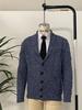 Men's Korean Style Knit Cardigan - Long Sleeve, Autumn Casual, Solid Color Sweater