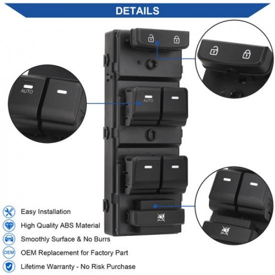 Master Window Switch Control Button For 2015 2016 2017 2018  Hyundai Sonata