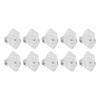 10pcs Coral Frag Rack Hex Holder Acrylic Transparent Base Stand Accessories for Aquarium Fish Tank