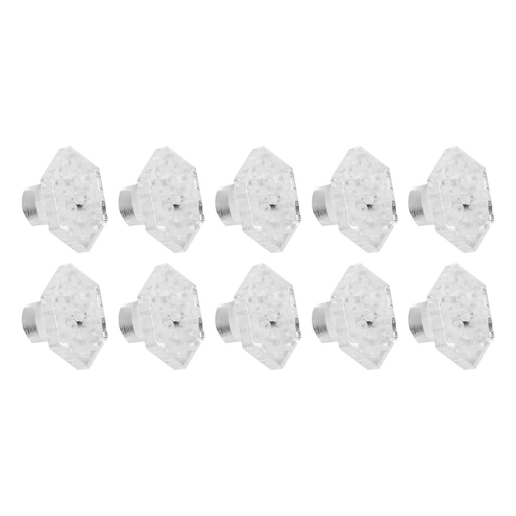 10pcs Coral Frag Rack Hex Holder Acrylic Transparent Base Stand Accessories for Aquarium Fish Tank