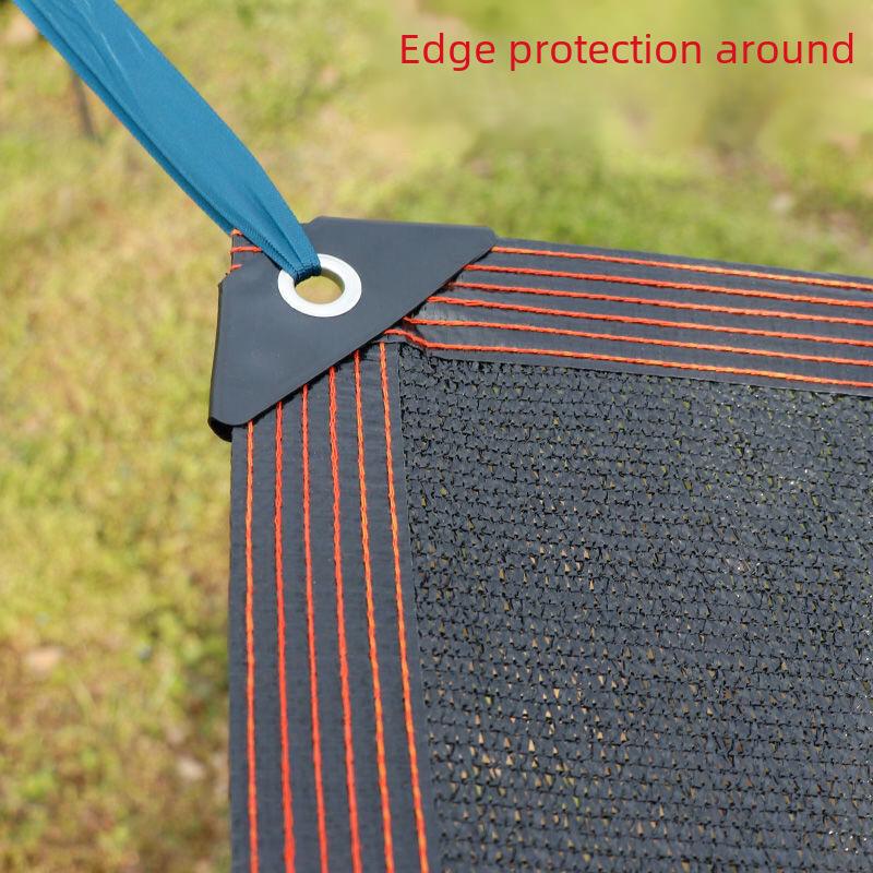 „Plasa de parasolare pentru exterior: Îngroșare îmbunătățită cu perforare criptată pentru izolarea termică a balcoanelor și curții"