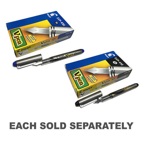 Pilot VPen Disposable Fountain Pen (Box of 12)