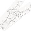 Microblading Brow Ruler Stickers: Disposable, Universal Positioning Tool with Scale for Precise Brow Shaping