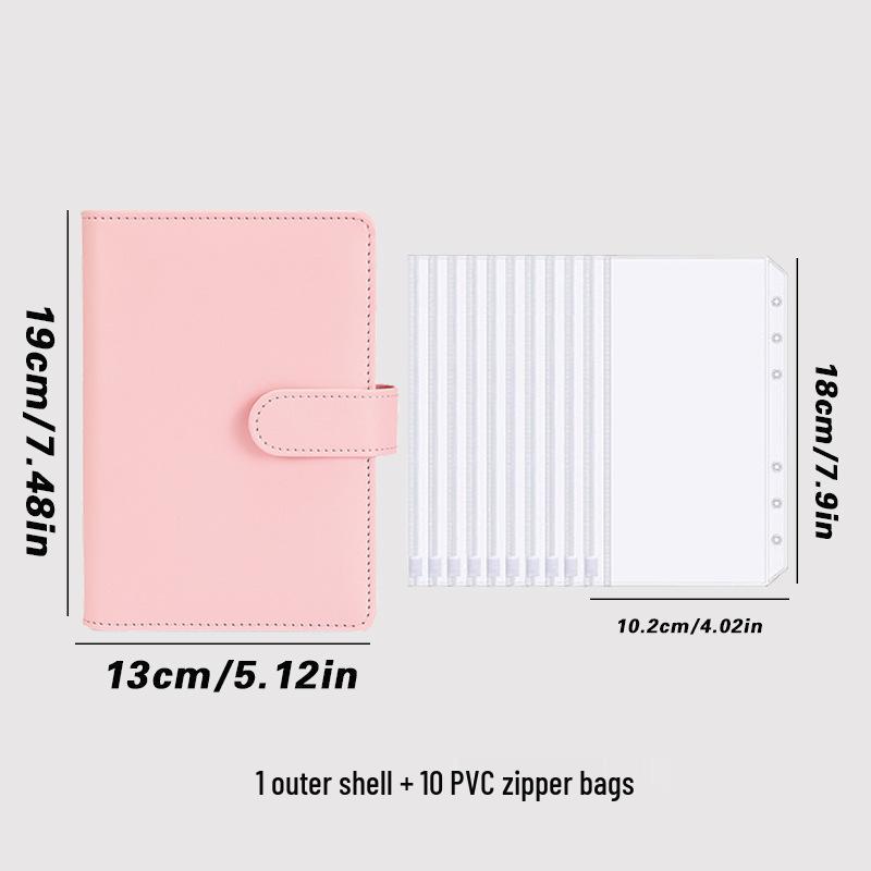 Macaron A6 Cute Loose-leaf Notebook with Magnetic Buckle