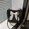 Large Capacity Bow Handbag Creativity Reusable Korean Style Shoulder Bags Canvas Bag Shopping Bag Casual Tote Bags