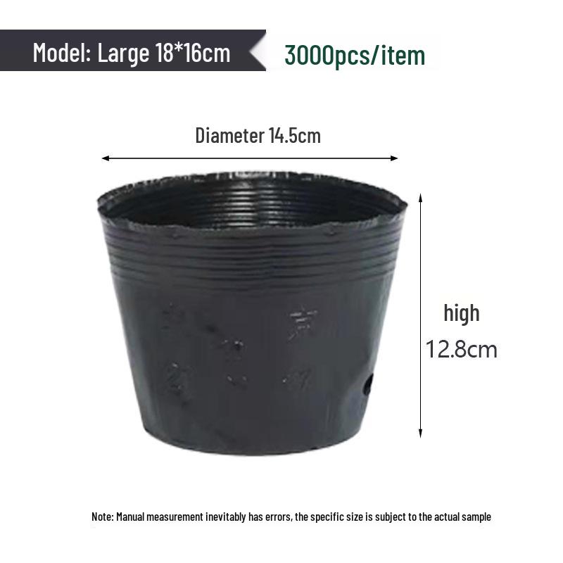 Nutrient Seedling Tray: Disposable Black Plastic Cup for Gardening and Planting Flowers or Vegetables