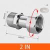 Toilet Diverter Valve Stainless Steel Adapter G1/2" T-Valve For Bath Bidet Sprayer Shower Fitting 4 Points Three-way Water Pipe