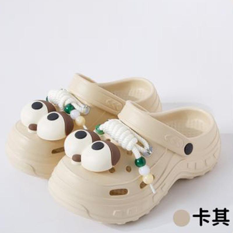 New thick-soled slippers women wear non-slip and wear-resistant cute cartoon eva slippers hole shoes wholesale