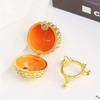 1pc Egg Box Jewelry Trinket Container Enameled Faberge Organizer Vintage Ornament Easter Gift Enamel Collection Holder