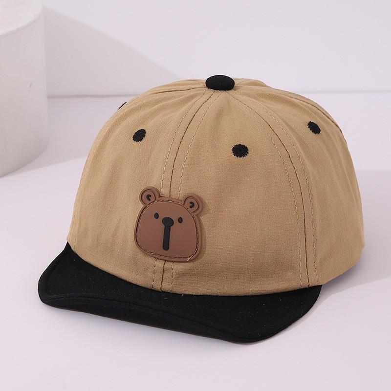 Cute Bear Kids Baseball Cap With Sunshade For Spring Autumn Playtime