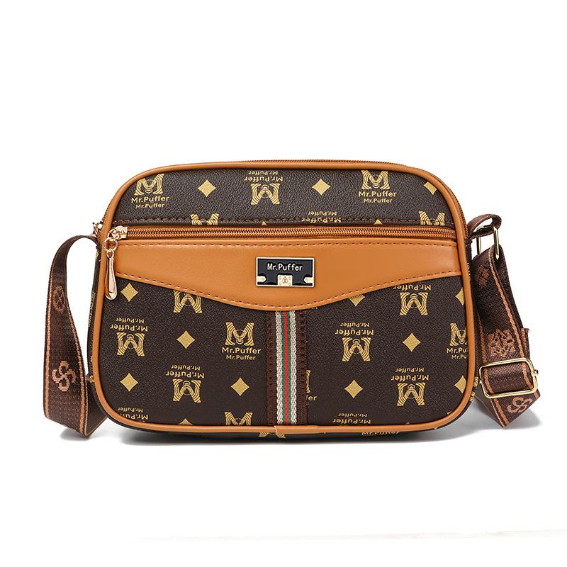 

Women s square bag Crossbody bag Multi-compartment hot-selling fashion letter printing shoulder bag Classic