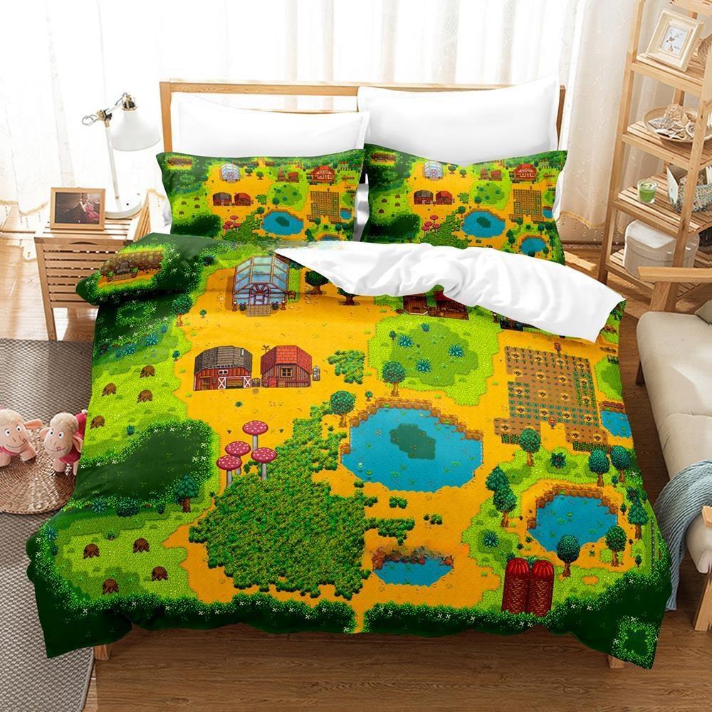 Neues Fae Farm Bettwäscheset Einzelbett Twin Full Queen King Size Bettset Erwachsene Kind Schlafzimmer Bettbezugsets 3D-Druck Bettlaken-Set