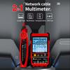 TOOLTOP ET618 Handheld Portable Cable Tester with LCD Display Analogs Digital Search POE Test Cable Pairing Sensitivity