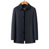Autumn and winter trendy men's dad jackets, casual jackets, middle-aged and elderly men's cotton jackets and velvet jackets, trendy tops