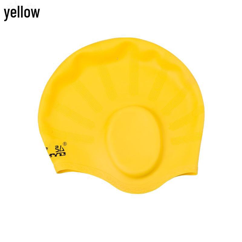 

Шапочка для плавания из силикона для взрослых: Высокая устойчивость, 3D-защита ушей, большие, водонепроницаемые, не сдавливающие.