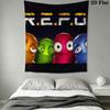 R.E.P.O Wall Hanging Printed Fabric Blanket Decorative Tapestries for Bedroom Living Room Home Decor