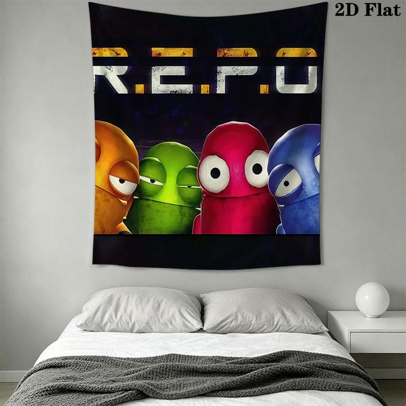 R.E.P.O Wall Hanging Printed Fabric Blanket Decorative Tapestries for Bedroom Living Room Home Decor