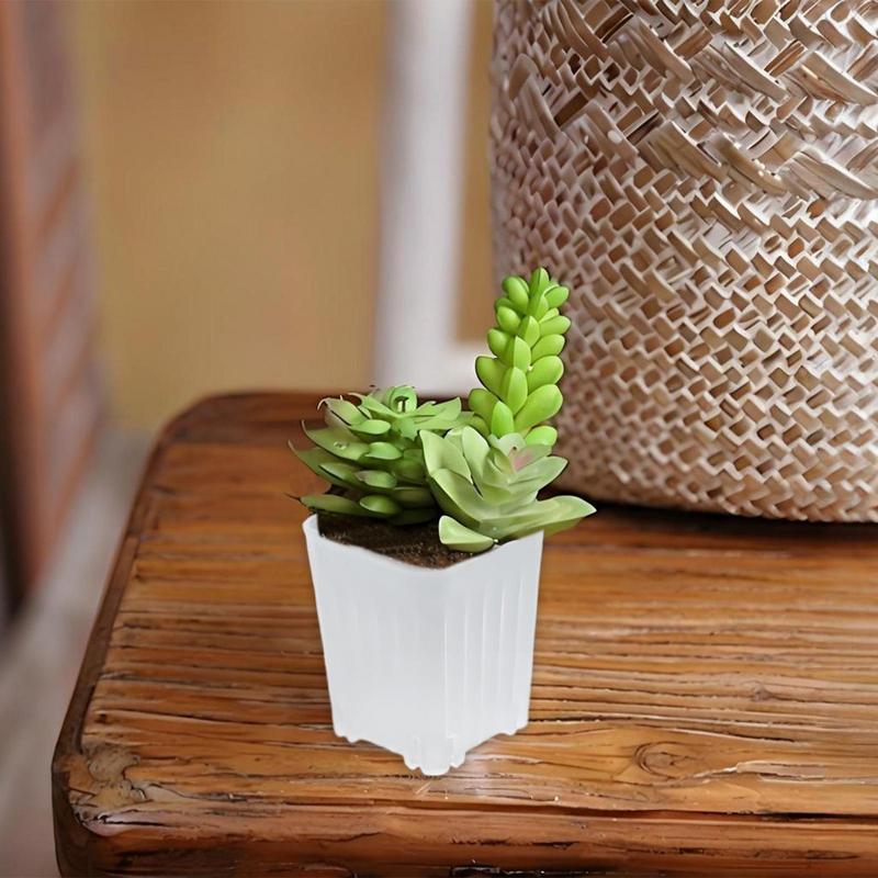 Nursery Plant Pots Breathable Bonsai Plant Pot 10X Seedling Small Holder With Drainage Holes For Flower Succulents Cuttings Yard