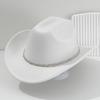 Rhinestone-Embellished Western Cowboy Hats for Men & Women, Bridal & Honeymoon Sun Hats