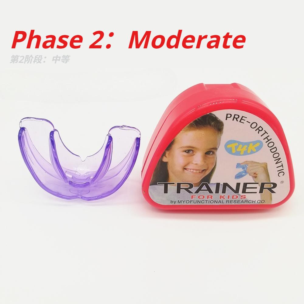 1 Set T4K Copii Dental Dinți Ortodontic Aparat de Antrenament pentru Alinierea Dinților Copiilor Aparate Gutiere Faza Moale și Tare