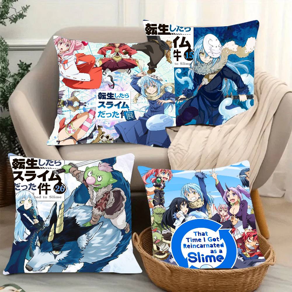 That Time I Got R-Reincarnated As A Slime Anime Pillow Case Home Decor Throw For Sofa Bed Car Room Decor Gift Idea