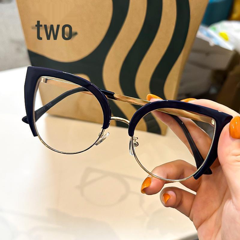 Vintage Katzenauge Metall Lesebrille - Blaulichtfilter, Hohe Auflösung, Europäischer & Amerikanischer Stil