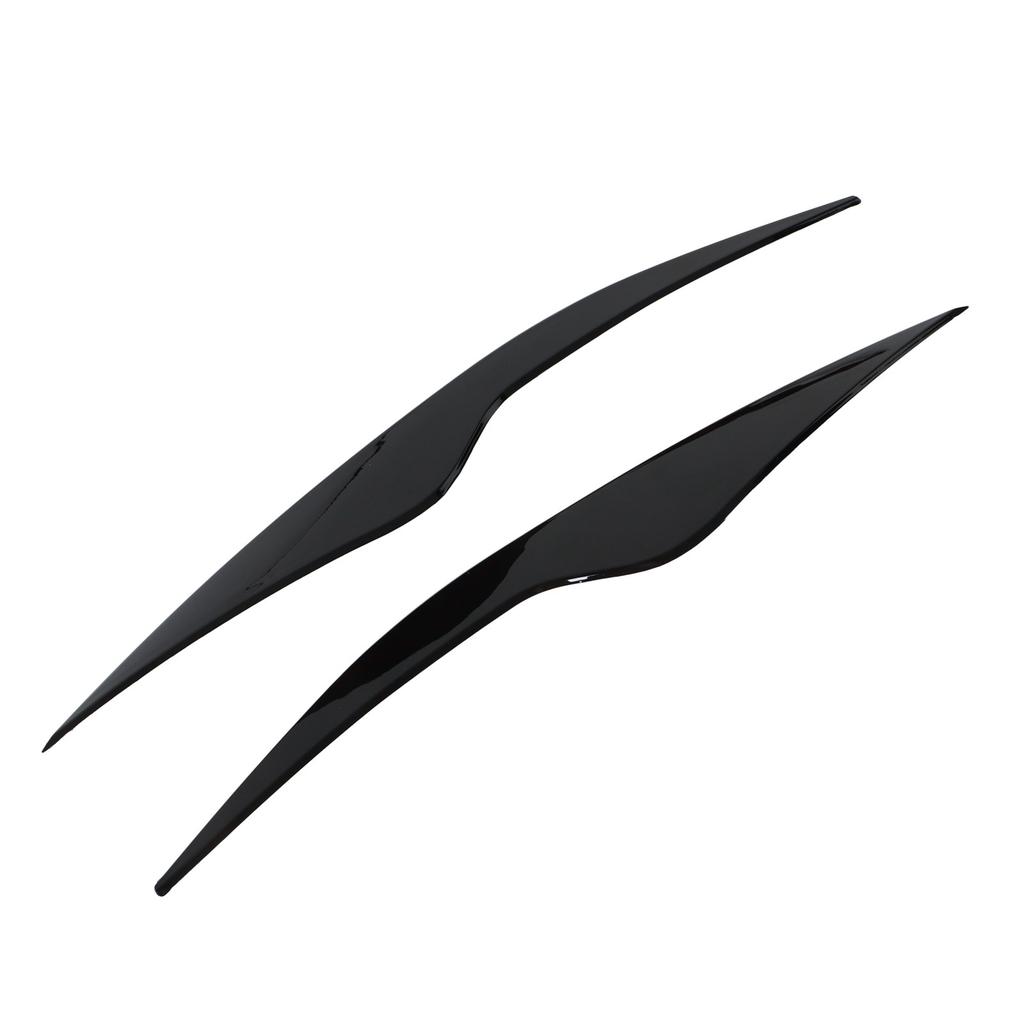 2 Pcs Headlight Eyebrow Front Left Right Light Eyelid Trim Cover Replacement for Ford Focus MK2 2008‑2011