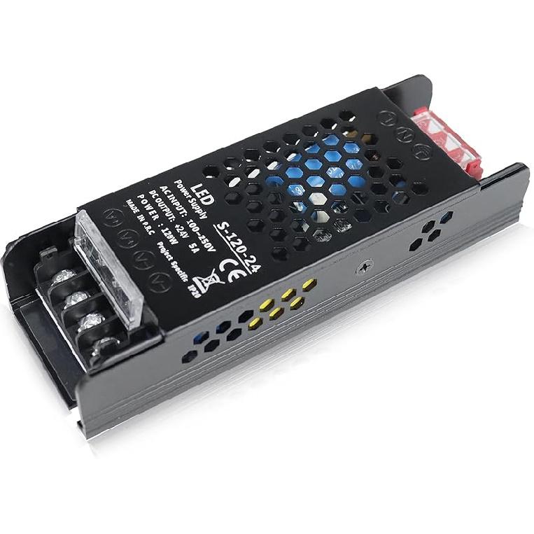 inShareplus DC 24V 8.5A 200W Switching Power Supply, AC 110~250V to 24 Volt Universal DC Transformer Driver, LED Power Supply, Converter Adapter for