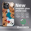 Cute D-Dinotaeng  Phone Case For iPhone17 16 15 14 13 12 11 X XR XS 8 Plus Mini Pro Max Glass Magnetic Case