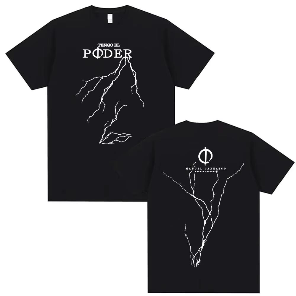 Unisexuel Carrasco Tengo El Poder Printed T Shirts Unisexs Clothes Fashion Trend High Street Tshirts Casual pure Cotton Tshirt 2XL