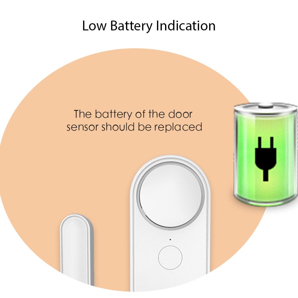 4 Pack Mini Door Window Alarm Home Security TY APP 2.4G WIFI Wireless Magnetic Sensor Anti-Theft