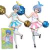23CM Rem Figure Ram Cheerleading Swimsuit Re Life In Different World From Zero Anime Model Toy Doll Boxed Two Style A PVC Kid Friendly Entertaining