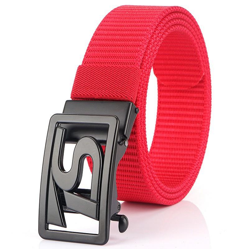 TS Belt Men's Automatic Buckle Business Casual Thick Nylon